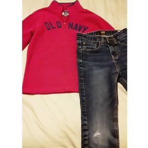 Boys Old Navy Sweater w/Lee Jeans